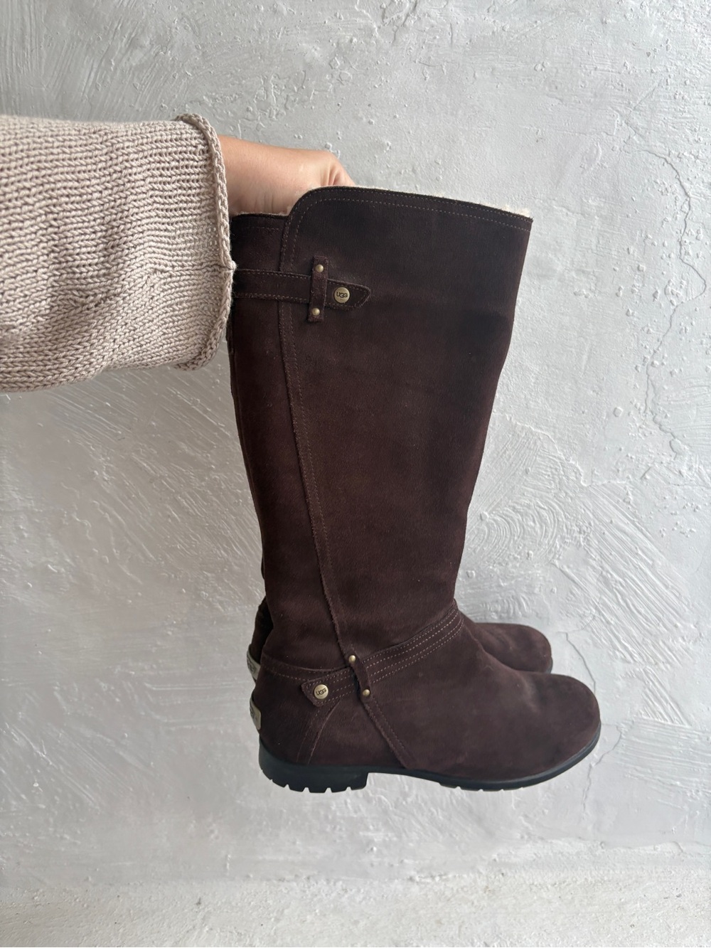 UGG Jillian II boots in chocolate brown suede